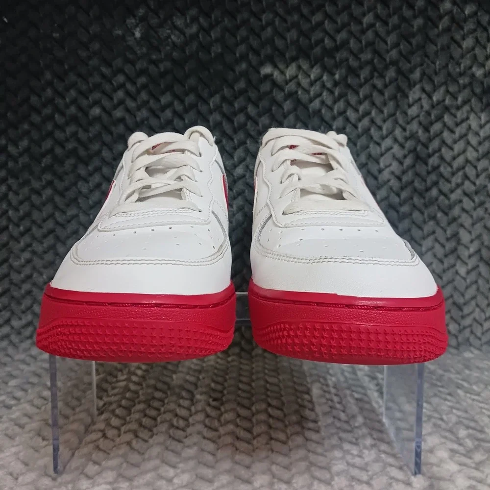 Nike Air Force 1 Retro Low GS White University Red Sneakers CV7663-102 Size 6.5Y